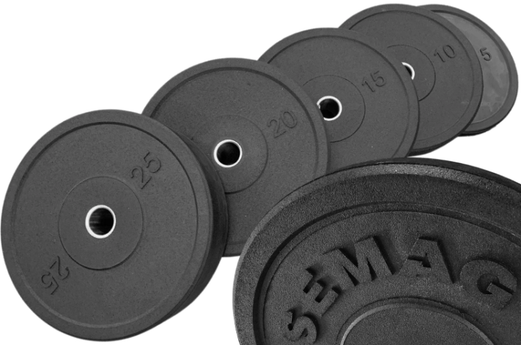 KOMPLET TALERZY OLIMPISJKICH Z GRANULATU GUMOWEGO, bumpery, obciążenia olimpijskie.png