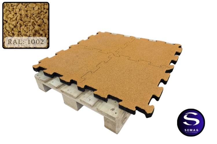 SAND YELLOW RAL 1002 SEMAG ZABRZE zółte puzzle EPDM