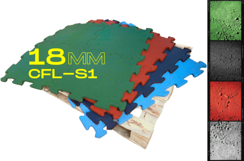 Płyty na siłownie trudnopalne, niezapalne puzzle gumowe Cfl-S1 grubość 18mm semag zabrze.png