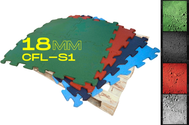 Płyty na siłownie trudnopalne, niezapalne puzzle gumowe Cfl-S1 grubość 18mm semag zabrze.png