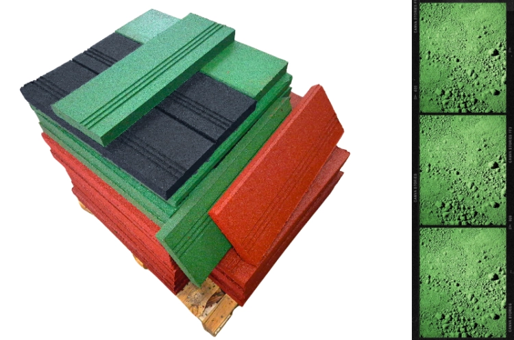 zielony gumowy krawężnik na place zabaw semag zabrze.png