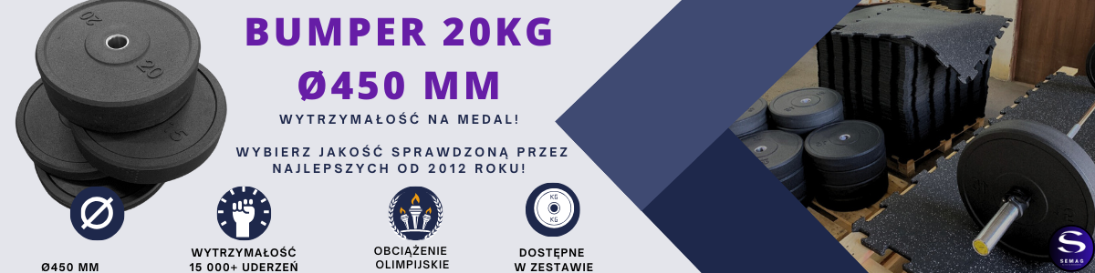 Talerz gumowy - bumper 20 kg ø450 mm olimpijskie obciążenie gumowe ...